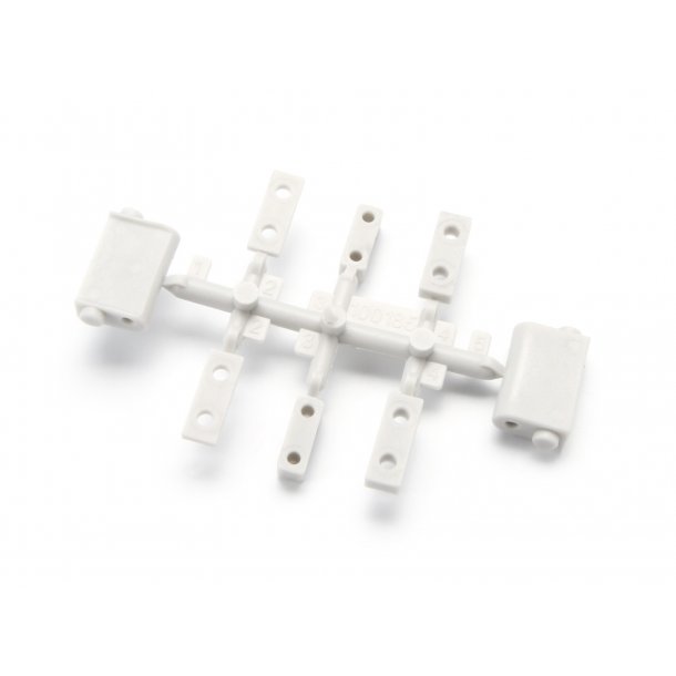 SERVO MOUNT SET (WHITE) BLITZ HPI