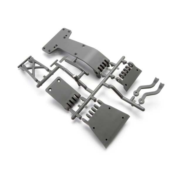 HIGH PERFORMANCE SKID PLATE SET (GRAY) BLITZ HPI