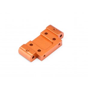 ALUMINUM FRONT SUSPENSION ARM MOUNT (3 DEG/ORANGE) BLITZ/E-F HPI