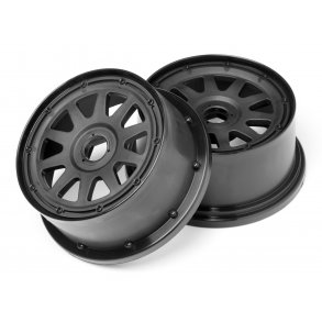 TR-10 WHEEL BLACK (120x65mm/-10mm OFFSET) Baja 5SC/Rear/Bead HPI