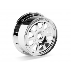 TR-10 WHEEL CHROME (120x60mm/-4mm OFFSET) Baja 5SC/Front/Bea HPI