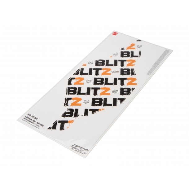 BLITZ CHASSIS PROTECTOR (WHITE) Stylish & precut. Protect yo HPI