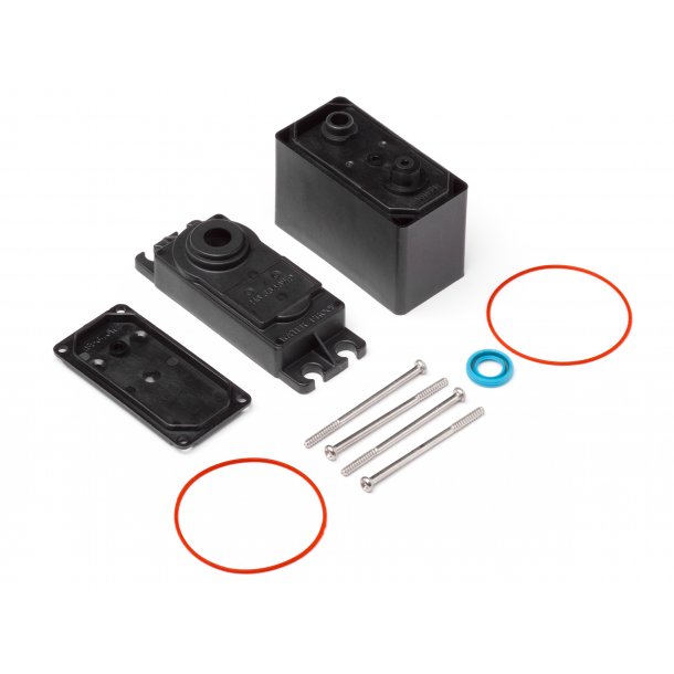HPI SF-50WP SERVO CASE SET Replacement case set for 105366 H HPI