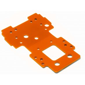 BULKHEAD LOWER PLATE 2.5mm (ORANGE) SAVAGE X HPI
