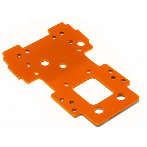 BULKHEAD LOWER PLATE 2.5mm (ORANGE) SAVAGE X HPI
