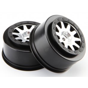 MK.10 V2 WHEEL MATT CHROME (4.5mm OFFSET/2pcs) BLITZ HPI