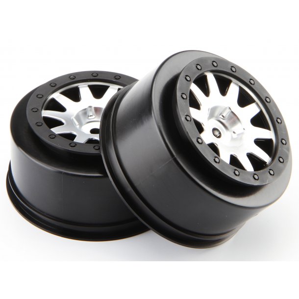MK.10 V2 WHEEL MATT CHROME (4.5mm OFFSET/2pcs) BLITZ HPI