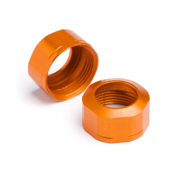 SHOCK CAP 12xM13x0.8mm (ORANGE/GROOVED/2pcs) NITRO 3 HPI