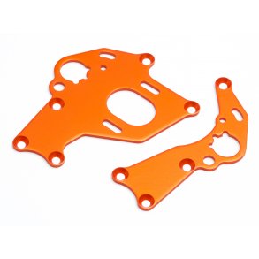 MOTOR MOUNT SET (LEFT/RIGHT/ORANGE) Sprint 2 HPI