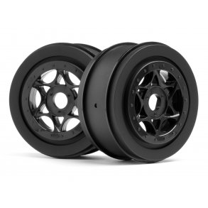 AH-64 WHEEL BLACK (42x83mm/2pcs) Apache C1/SC HPI