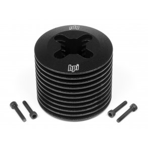 ALUMINUM HEATSINK HEAD (BLACK/F3.5) NITRO STAR F3.5 HPI