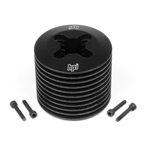 ALUMINUM HEATSINK HEAD (BLACK/F3.5) NITRO STAR F3.5 HPI