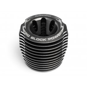 ALUMINUM HEATSINK HEAD 60x54mm (GUNMETAL/K5.9) NITRO STAR K5 HPI