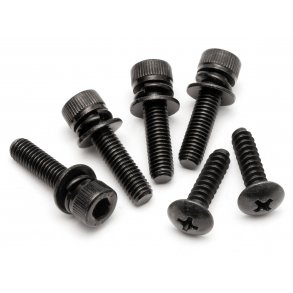 FLYWHEEL COVER SCREW SET FUELIE ENGINE HPI