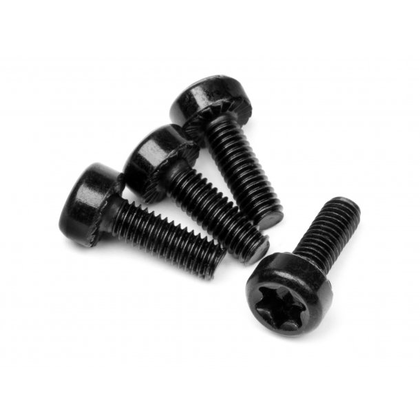 WIDE CAP HEAD TORX SCREW M4x12mm (4pcs) Baja 5T/Fuelie Engin HPI