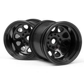CLASSIC KING WHEEL BLACK (2.2in/2pcs) Wheely King / MT 2 / F HPI