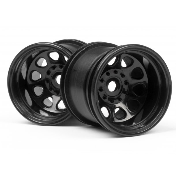 CLASSIC KING WHEEL BLACK (2.2in/2pcs) Wheely King / MT 2 / F HPI