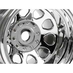 CLASSIC KING WHEEL CHROME (56x51mm/2pcs) Wheely King / MT 2 HPI