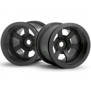 SCORCH 6-SPOKE WHEEL GUN METAL (55x50mm/2pcs) HPI 1/10 Truck HPI