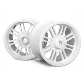 8 SPOKE WHEEL WHITE (83X56MM/2PCS) SAVAG HPI
