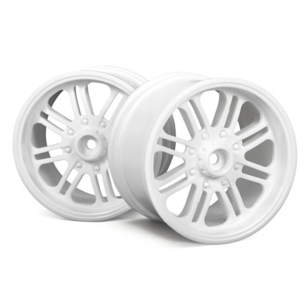 8 SPOKE WHEEL WHITE (83X56MM/2PCS) SAVAG HPI