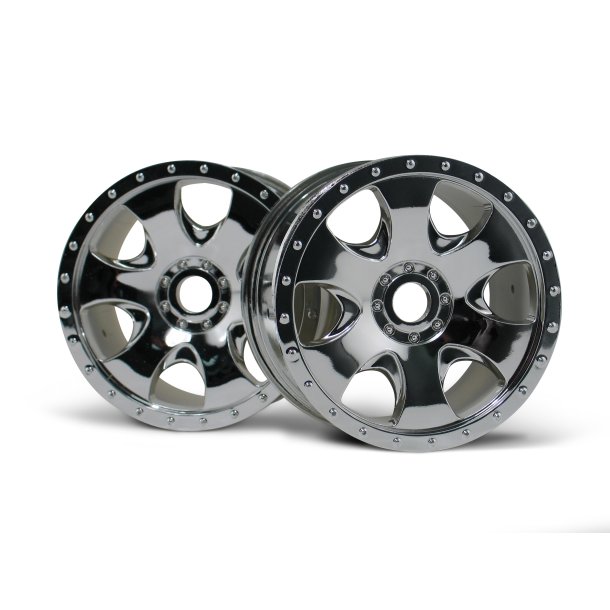 WARLOCK WHEEL CHROME (83X56MM/2PCS) SAVA HPI