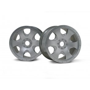 WARLOCK WHEEL MATT CHROME(83X56MM/2PCS) HPI