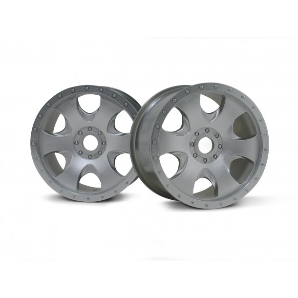 WARLOCK WHEEL MATT CHROME(83X56MM/2PCS) HPI