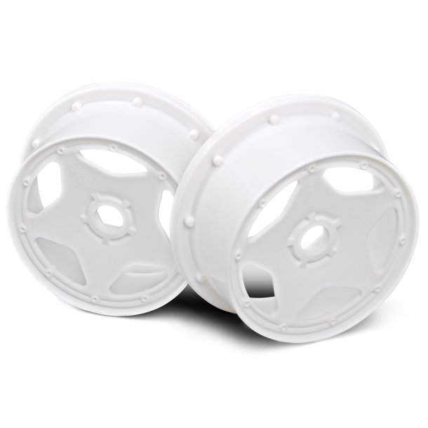 SUPER STAR WHEEL WHITE (120x60mm/2pcs/) BAJA 5B/For Front HPI