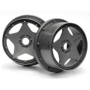 SUPER STAR WHEEL GUNMETAL (120x60mm/2pcs/) BAJA 5B/For Front HPI