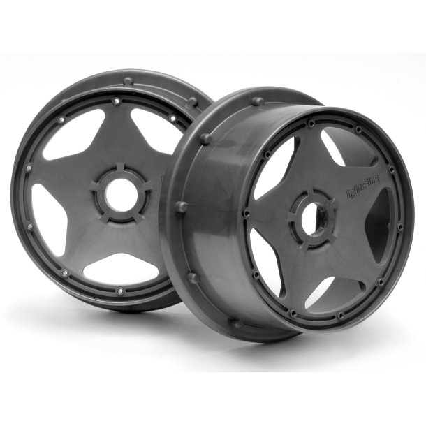SUPER STAR WHEEL GUNMETAL (120x60mm/2pcs/) BAJA 5B/For Front HPI