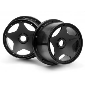SUPER STAR WHEEL BLACK (120 X 75MM/2PCS) HPI