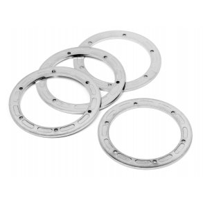 BEAD LOCK RING 6 HOLE (SILVER/47x62x2.0mm/2pcs) For Rock 8 B HPI