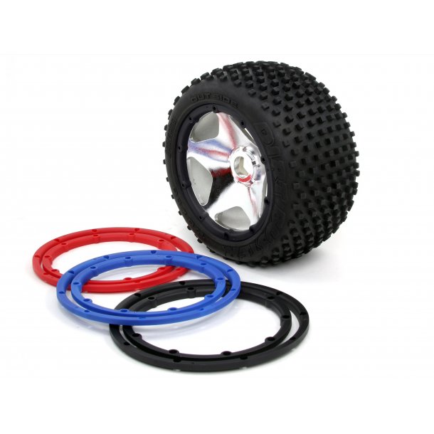 WHEEL BEAD LOCK RINGS (BLACK/For 2 WHEELS) BAJA 5B HPI