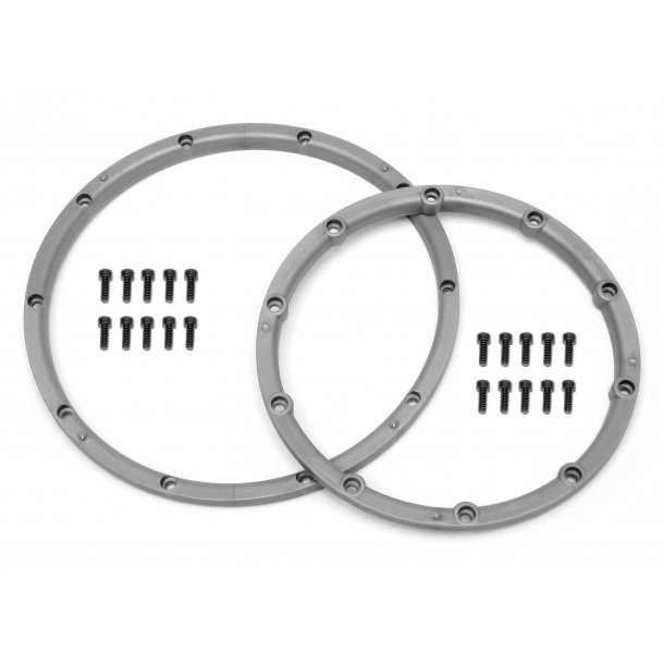 WHEEL BEAD LOCK RINGS(SILVER/FOR 2 WHEEL BAJA 5B HPI