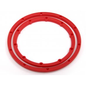 WHEEL BEAD LOCK RINGS (RED/For 2 Wheels) BAJA 5B HPI