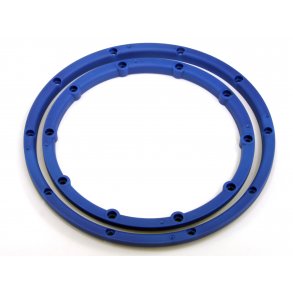 WHEEL BEAD LOCK RINGS (BLUE/For 2 Wheels) BAJA 5B HPI