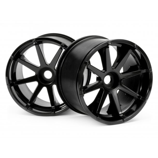 BLAST WHEEL BLACK (115X70MM 7 INCH/2PCS SAVAGE/INCLUDES 17MM HPI