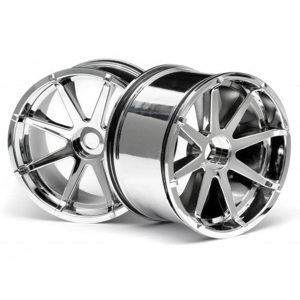 BLAST WHEEL CHROME(115X70MM 7INCH/2PCS S HPI