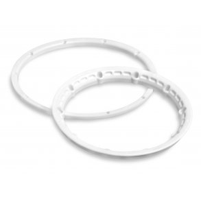 HEAVY DUTY WHEEL BEAD LOCK RINGS (WHITE/2pcs) Baja 5B/Protec HPI