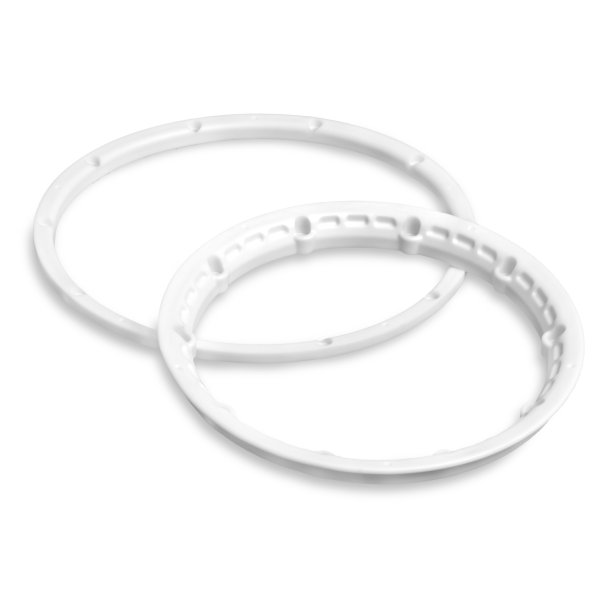 HEAVY DUTY WHEEL BEAD LOCK RINGS (WHITE/2pcs) Baja 5B/Protec HPI