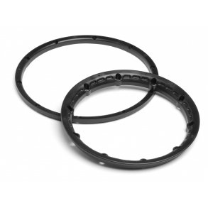 HEAVY DUTY WHEEL BEAD LOCK RINGS (BLACK/ HPI