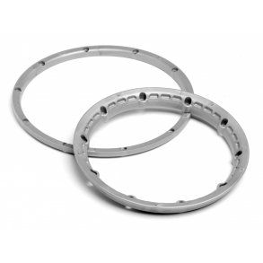HEAVY DUTY WHEEL BEAD LOCK RINGS (SILVER HPI