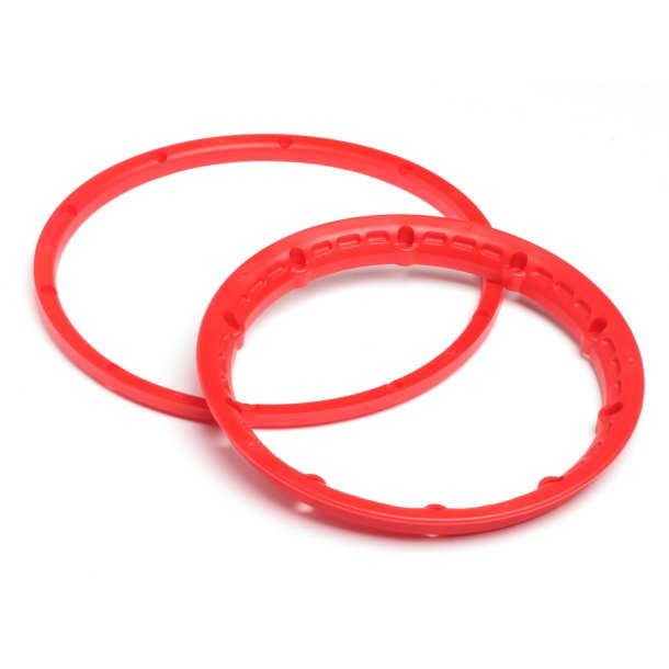 HEAVY DUTY WHEEL BEAD LOCK RINGS (RED/2pcs) Baja 5B/Protects HPI