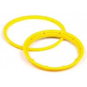 HEAVY DUTY WHEEL BEAD LOCK RINGS (YELLOW/2pcs) Baja 5B/Prote HPI