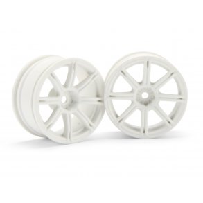 WORK EMOTION XC8 WHEEL 26mm WHITE (3mm OFFSET) 3mm OffSet/Fi HPI