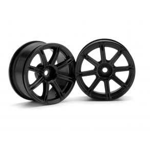 WORK EMOTION XC8 WHEEL 26mm BLACK (3mm OFFSET) 3mm OffSet/Fi HPI