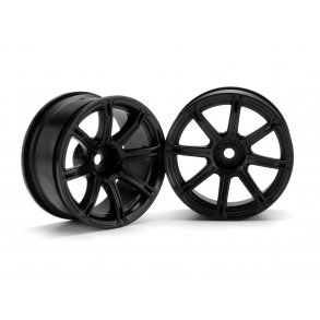 WORK EMOTION XC8 WHEEL 26mm BLACK (6mm OFFSET) 6mm OffSet/Fi HPI