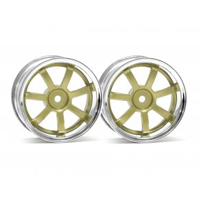 RAYS GRAM LIGHTS 57S-PRO CHROME/GOLD (3mm OFFSET) 3mm OffSet HPI