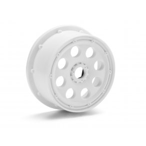OUTLAW WHEEL WHITE (120x60mm/-4mm OFFSET/2pcs) Baja 5T / Fro HPI